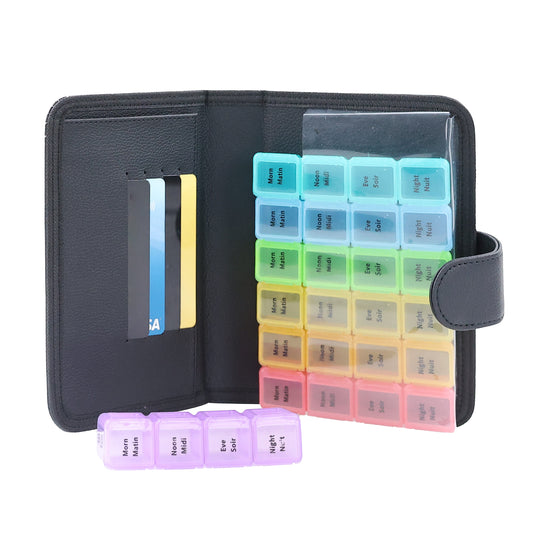Pill Box Wallet Open