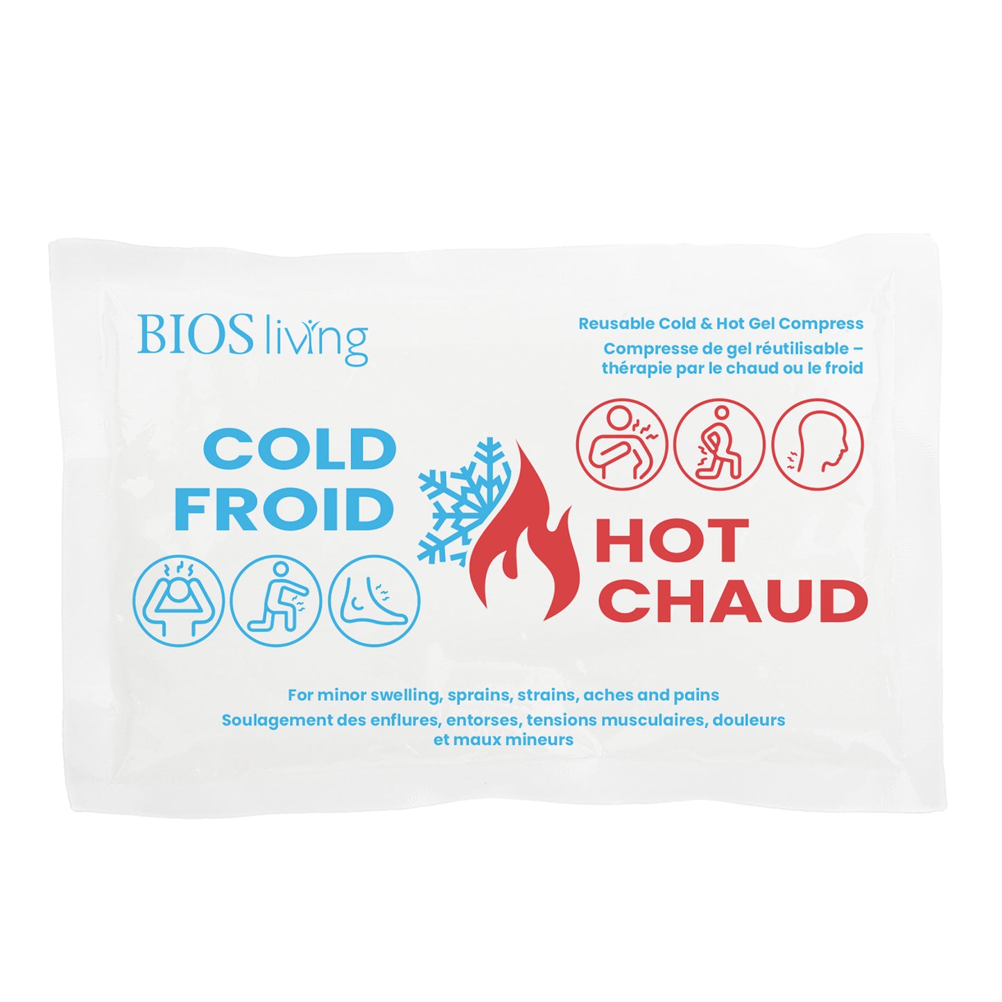 Réutilisable Compresse de gel froid et chaud