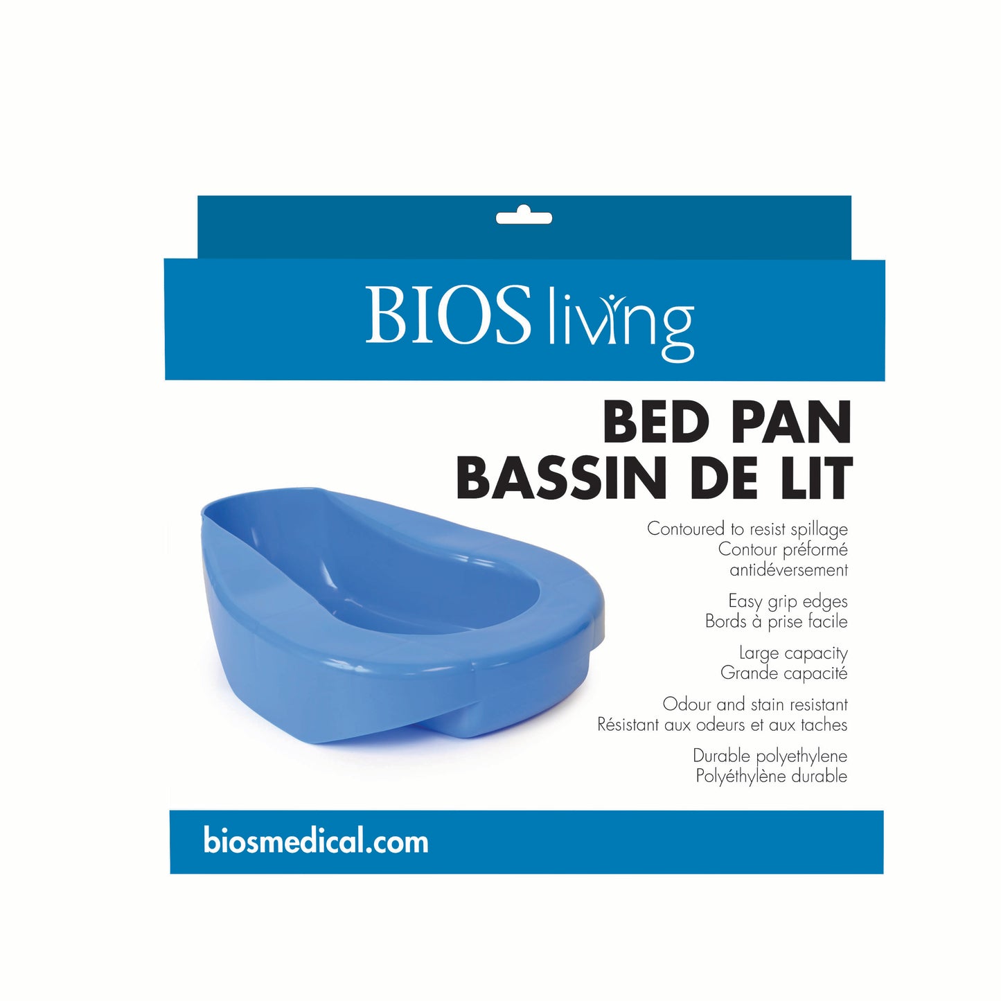 BD702 BIOS Living Bed Pan retail packaging