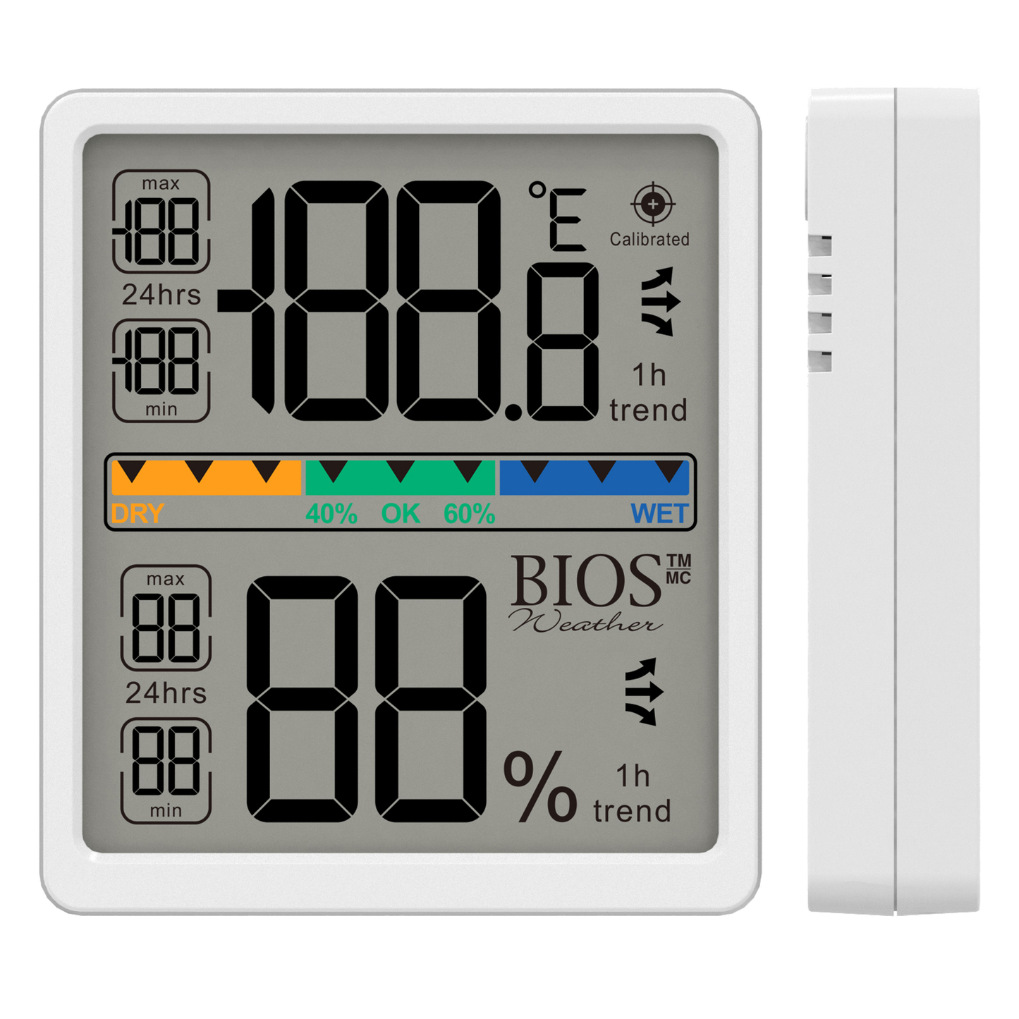 Thermomètre et hygromètre numérique couleur
