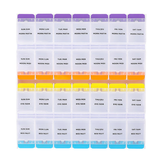 EASY OPEN, 4 x DAILY, PILL PLANNER