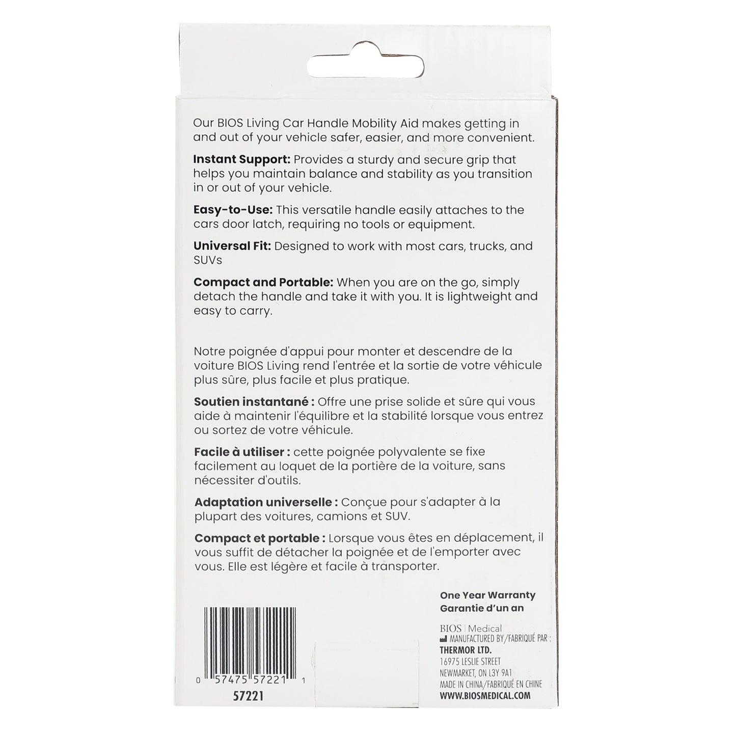Aide au levage voiture – BIOS Medical