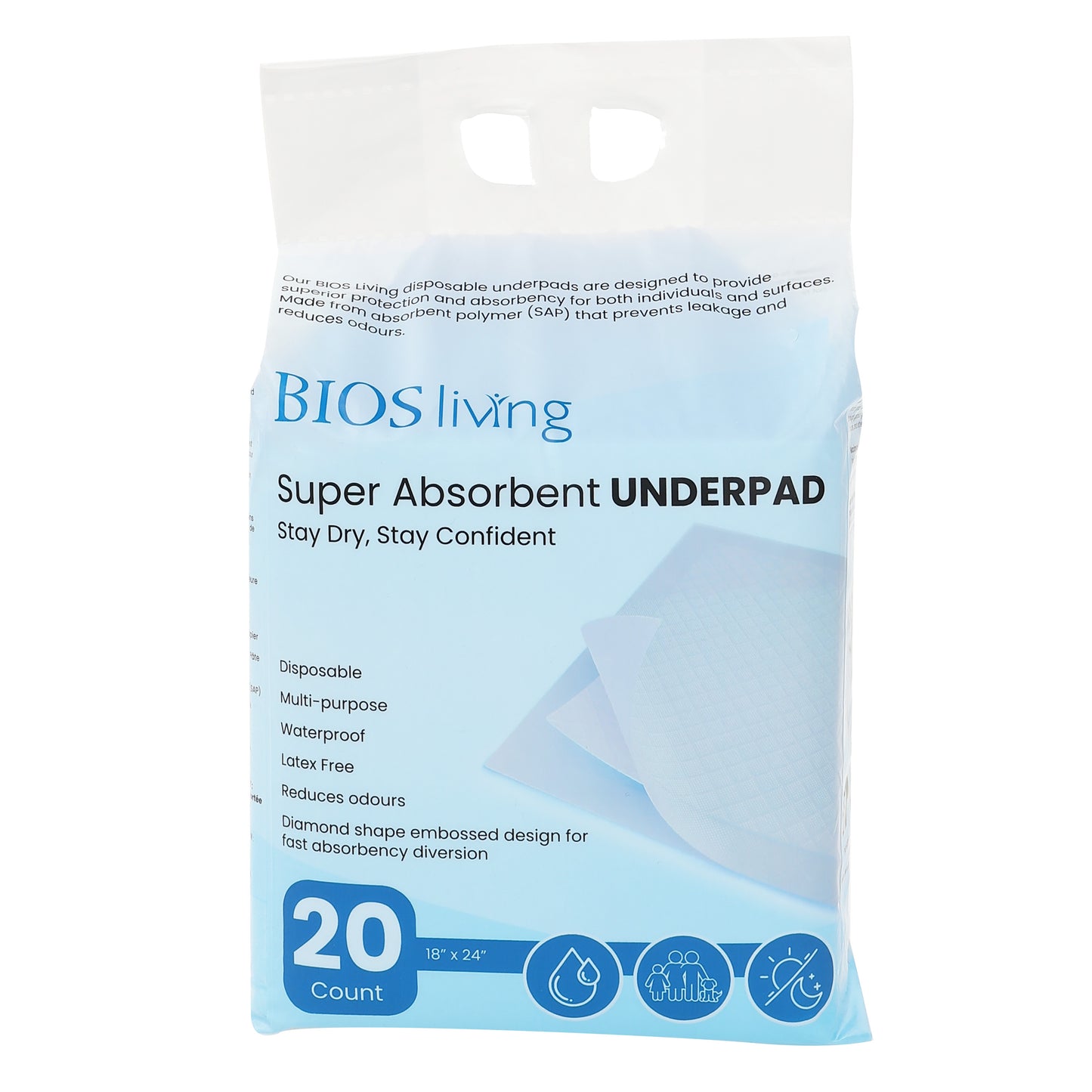Disposable Underpads - Bulk Pack (120 Count)