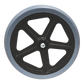 8" Front Wheel for Folding Rollators