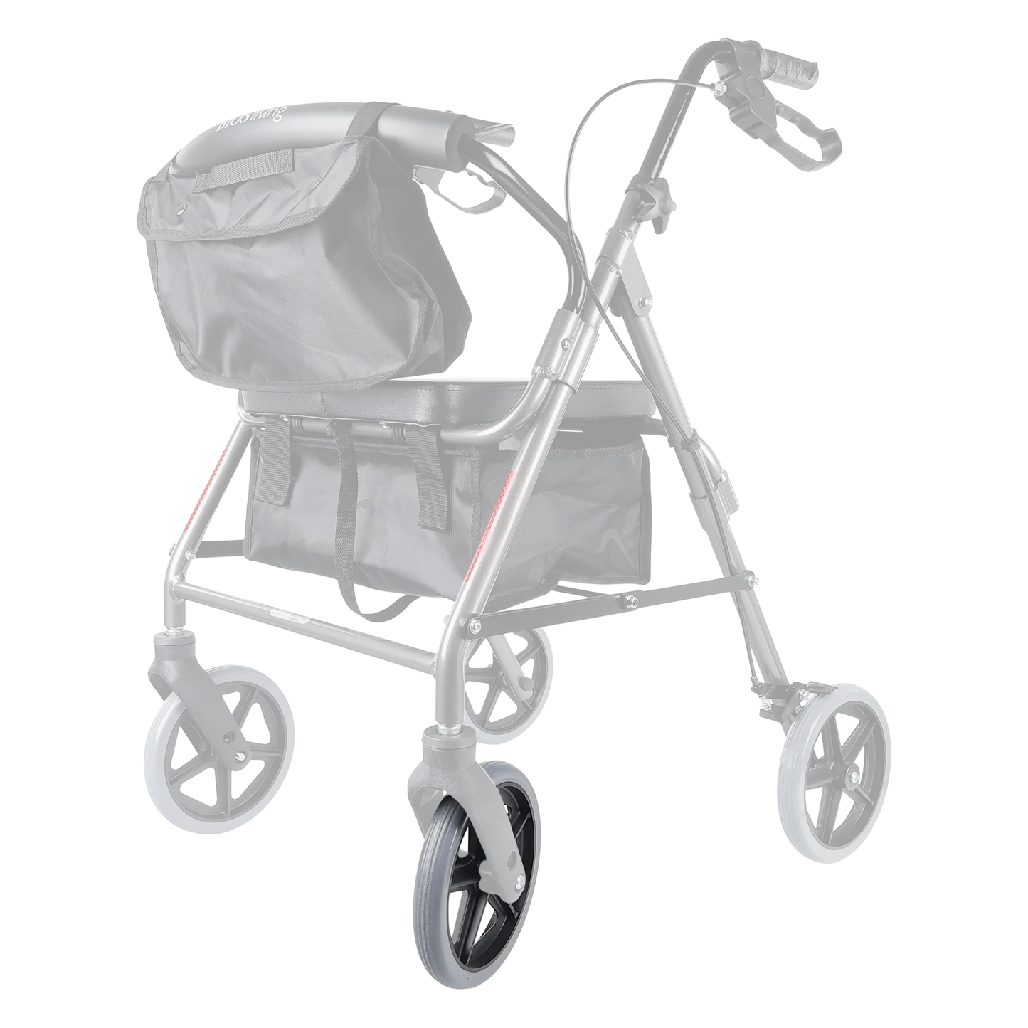 8" Front Wheel for Folding Rollators