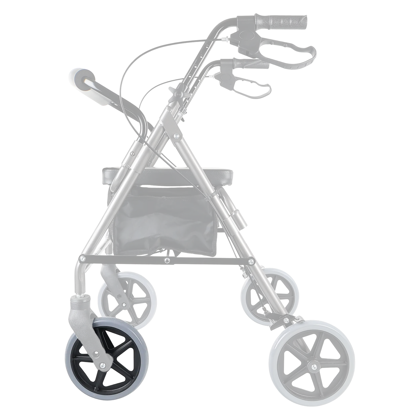 8" Front Wheel for Folding Rollators