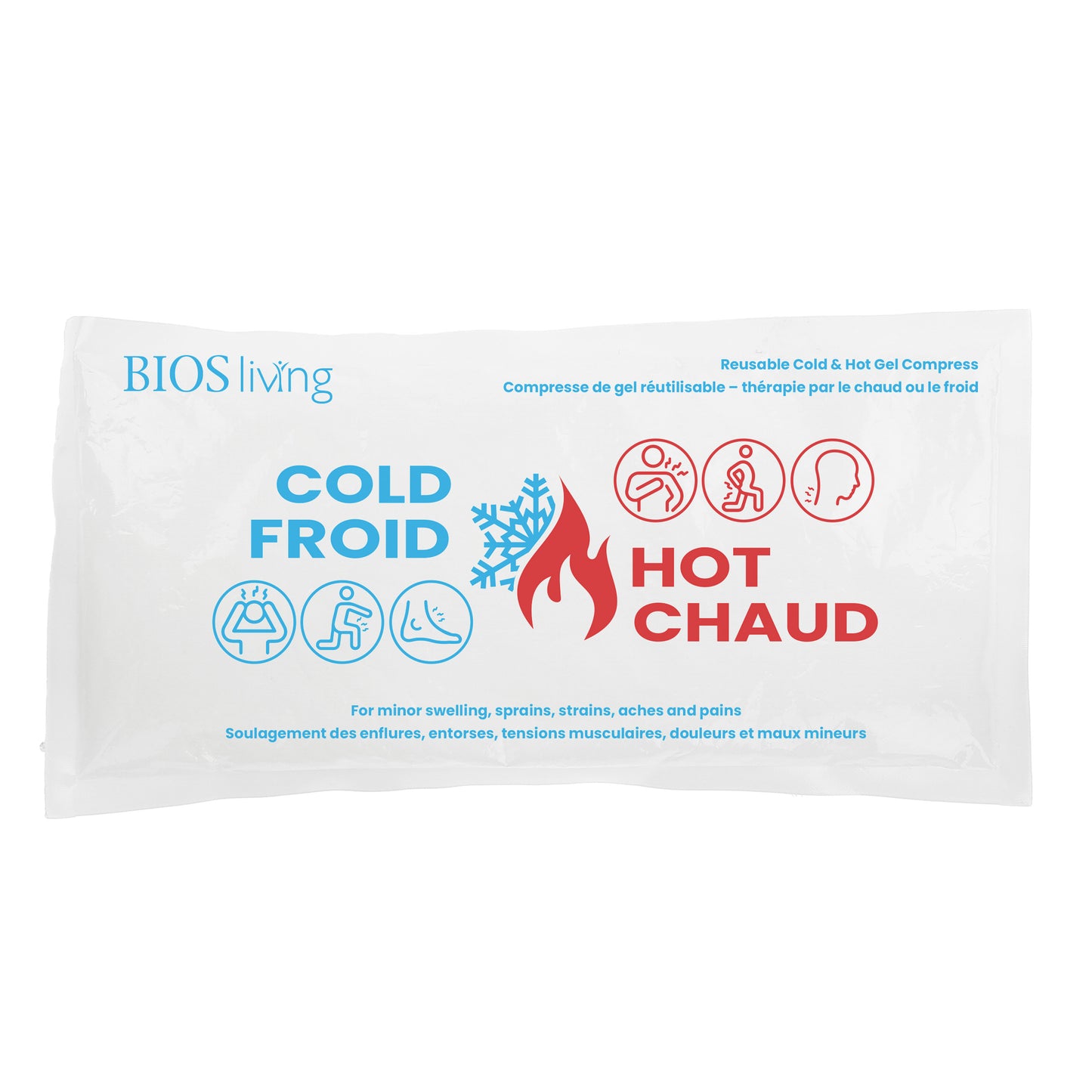 Réutilisable Compresse de gel froid et chaud